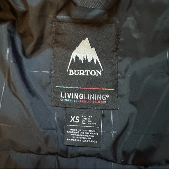 Burton Jet Set Jacket size xs women’s ski snowboard coat black grey - Picture 4 of 8